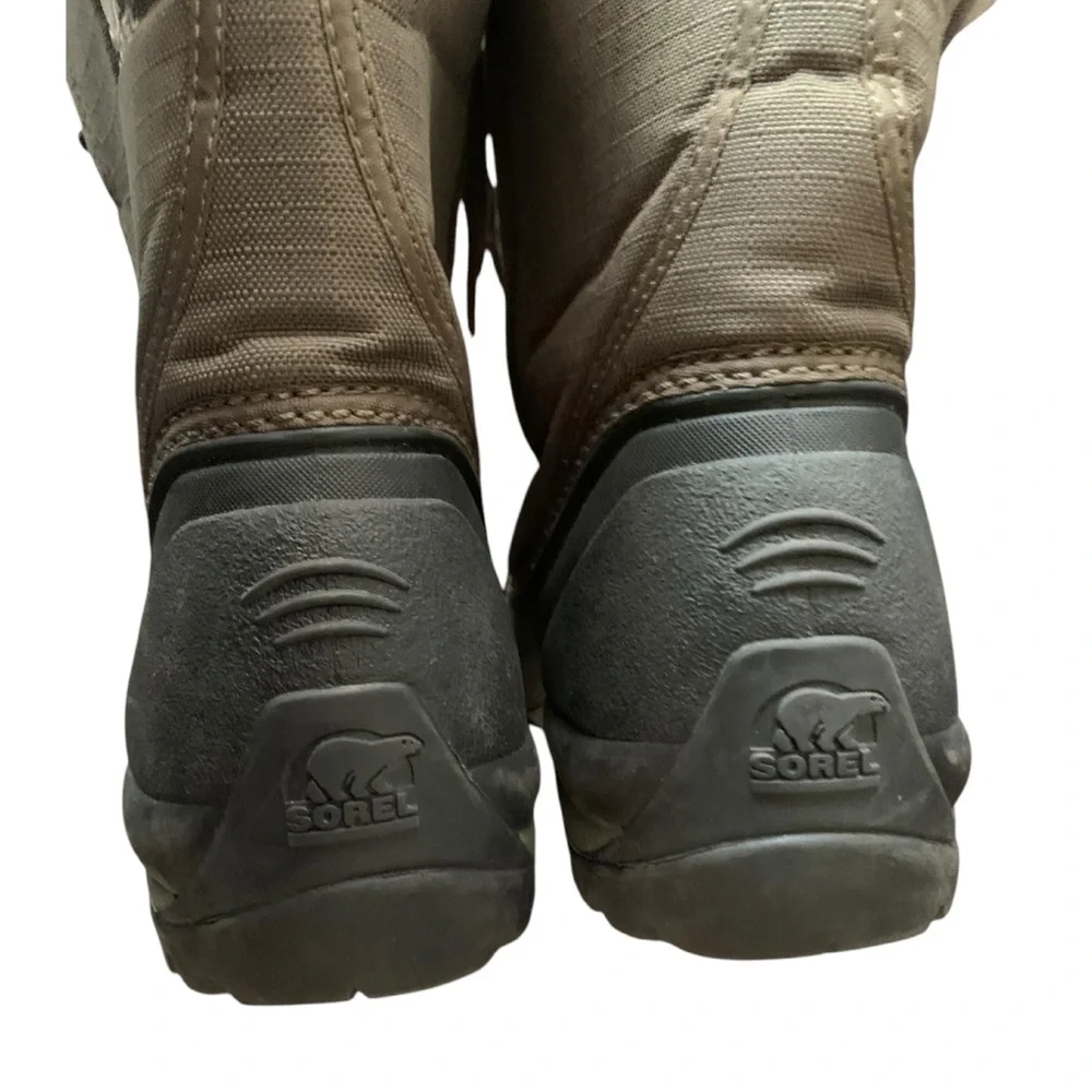 Sorel Green & Black Women’s Size 8 Thinsulate Insulation Faux Fur Boots